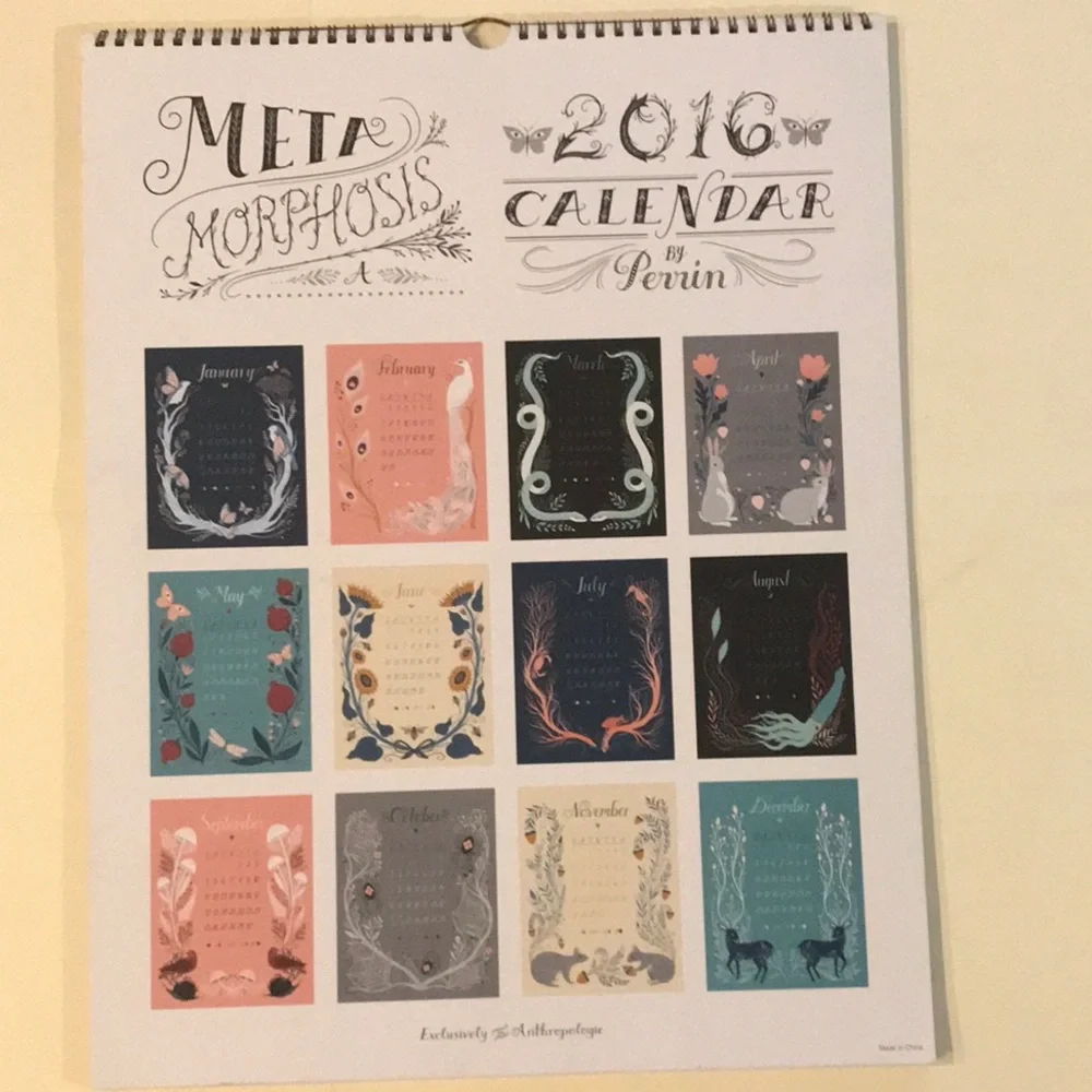 Meta Morphosis 2016 Calendar by Perrin